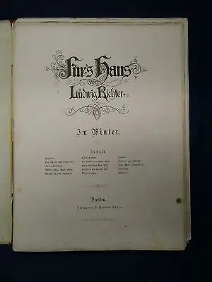 Richter Fürs Haus Im Winter um 1895 Gedichte Reime Erzählungen Belletristik js