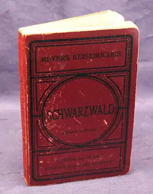 Meyers Reisebücher Schwarzwald Odenwald Bergstraße Heidelberg Strassburg 1904 js