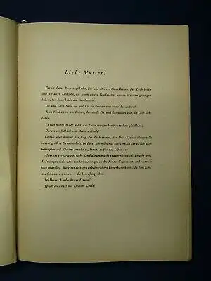 Knüpffer Das Kunterbuntbuch für die Ganzkleinen und ihre Mütter um 1946 js
