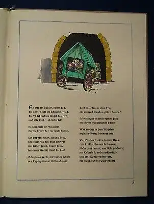 Huwe Was die Kasperlepuppen erlebten um 1948 Federzeichnungen von Ponickau js