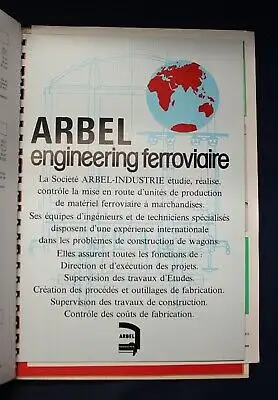 Arbel Industrie Wagon- Katalog ca. 1980 Wirtschaft Handel Politik Züge js