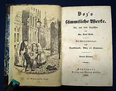 Kolb Boz's Sämmtliche Werke 9. Band 1842 Belletristik Klassiker Literatur sf