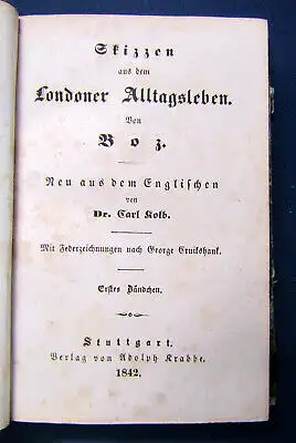 Kolb Boz's Sämmtliche Werke 9. Band 1842 Belletristik Klassiker Literatur sf