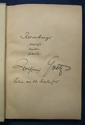 Goetz Neidhardt von Gneisenau Ein Schauspiel o.J. EA hs. Widmung des Verfass. js