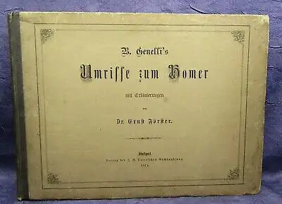 Genelli Umrisse zum Homer 1874 erschienen mit Titel der EA von 1844 Götter js