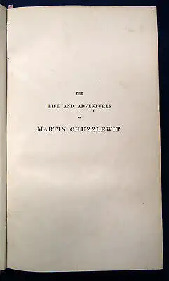 Charles Dickens The Life and Adventures of Martin Chuzzlewit 1844 Erstausgabe sf