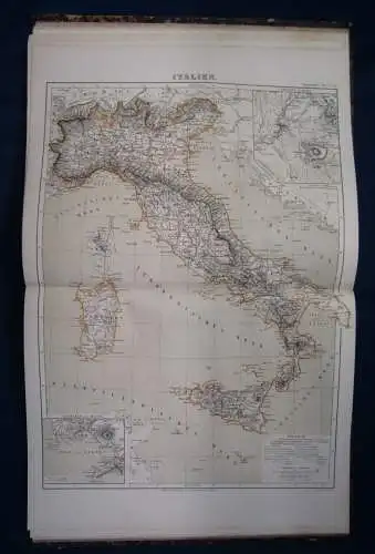 Geografie Bilder- Atlas Bd 8 Ergänzungswerk zu jedem Conversations-Lexikon js