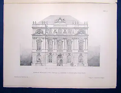 Eisenlohr/ Weigle Architektonische Rundschau 9. Jhg Lieferung 7 1893 Kunst sf