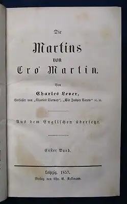 Lever Die Martins von Cro Martin Band 1-5 Belletristik Klassiker sehr selten js
