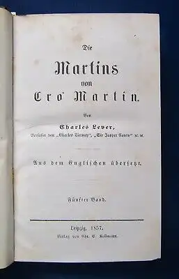 Lever Die Martins von Cro Martin Band 1-5 Belletristik Klassiker sehr selten js