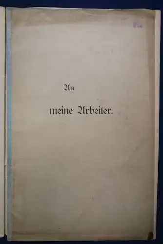 Ein Baustein zur Lösung der socialen Frage 2 Stck. 1871 u. 1896 Manuscript js