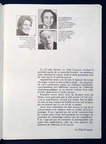 Orig. "Le Film Francais" Special Pornoum 1980 französisch Erotik Erotica sf