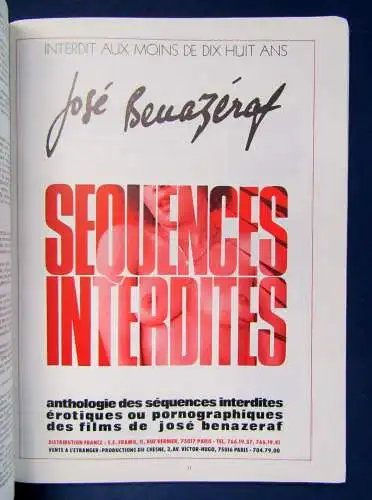 Orig. "Le Film Francais" Special Pornoum 1980 französisch Erotik Erotica sf