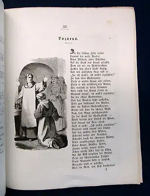 Vogl. Balladen und Bergmanns - Lieder 1856 Musik Kultur Kunst Gesang sf