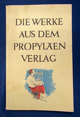 Die Werke aus dem Propyläen Verlag 1935 Geschichte Klassiker Kunst Kultur sf