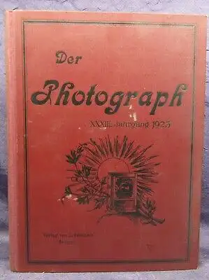 Der Photograph Fachblatt f. sämtliche Photographen u. Händler 1923 33.Jahrg. js