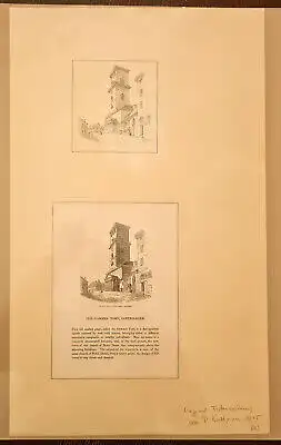 Batty, Robert Entwurfszeichnung Volage zu Stichen. Die Neue Kirche Notre Dame sf