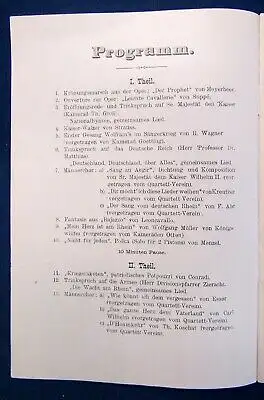 Erinnerungsfeier an die Kaiser-Proklamation zu Versailles o.J. Oper Dichtung js