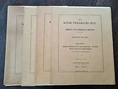Friedrich II. von Preussen Aus König Friedrichs Zeit. 4 Lieferungen 1854/55 sf