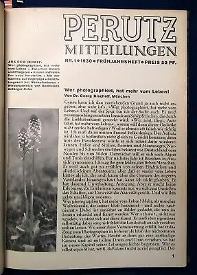 Perutz-Mitteilungen 6 Hefte in 1 Band Trockenplattenfabrik Photographie js