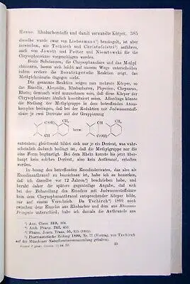 Hesse Über Rhabarberstoffe und damit verwandte Körper 1908 Bd. 77 Studium js