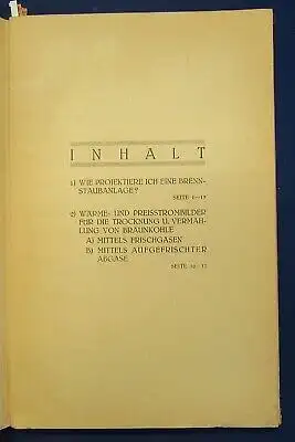 Kritische Betrachtung über die Auswertung deutscher Braunkohlen 1924 selten  js