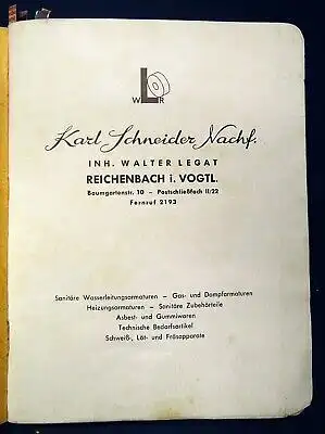 WLOR Sanitär Katalog um 1920 Wasserhähne Armaturen Zubehörteile Technik js