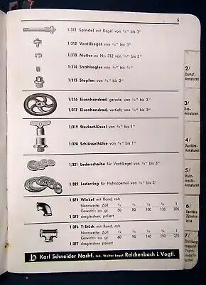 WLOR Sanitär Katalog um 1920 Wasserhähne Armaturen Zubehörteile Technik js