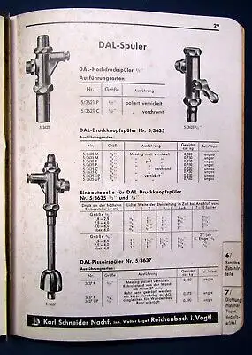 WLOR Sanitär Katalog um 1920 Wasserhähne Armaturen Zubehörteile Technik js