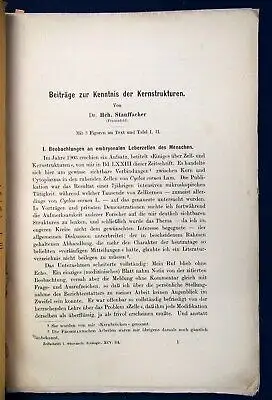 Stauffacher Beiträge zur Kenntnis der Kernstrukturen 1910 sehr selten js