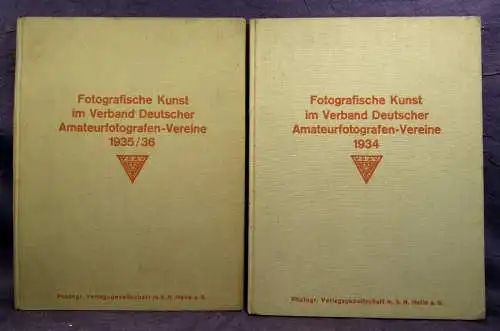 Fotografische Kunst Verband Deutscher Amateurfotografen-Vereine 2 Bde 1934/36 sf