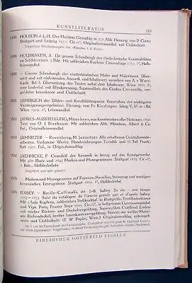 Auktionskatalog Bibliothek Gottfried Eissler Beilage( Schätzpreise etc.) 1925 js