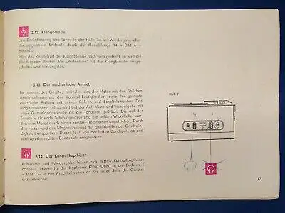 RFT Magnettongerät G20-6 Bedienungsanleitung 1963 selten Technik Wissen js