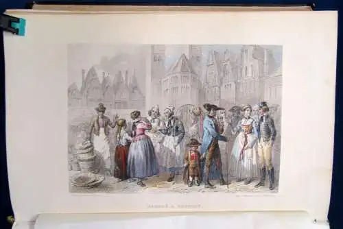 Texier Voayge Pittoresque Sur Les Bords Du Rhin 24 Stahlstiche 1858 Dekorativ js