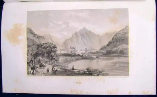 Texier Voayge Pittoresque Sur Les Bords Du Rhin 24 Stahlstiche 1858 Dekorativ js
