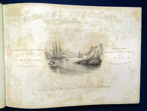Meyers Universum Sehenswerthesten und Merkwürdigkeiten 10.Bd Stahlstich 1843 js 