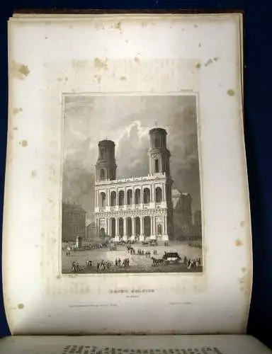 Meyers Universum Sehenswerthesten und Merkwürdigkeiten 10.Bd Stahlstich 1843 js 