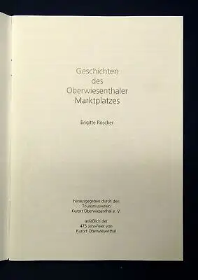 Roscher Geschichten des Oberwiesenthaler Marktplatzes 1999 Saxonica js