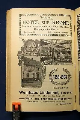 Meinholds Routenführer Nördliches Deutschböhmen 1908 Ortskunde Landeskunde  js