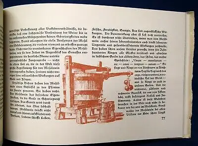 Rheinlands Weine Mosel Saar Ruwer 1928 4. Heft der Schriftenfolge Bildband  js