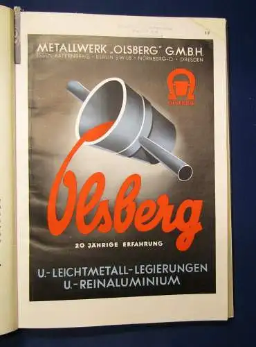 Aluminium 1940 ausgesondertes Bibliotheksexemplar Wissen Wissenschaft js