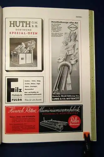 Aluminium 1940 ausgesondertes Bibliotheksexemplar Wissen Wissenschaft js