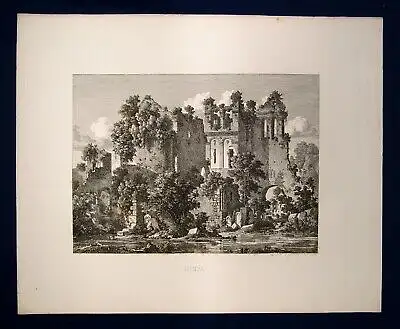 Sprosse Ferdinand 32 Or. Radierungen entstanden nach Reise in Leipzig 1852-53 js