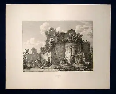Sprosse Ferdinand 32 Or. Radierungen entstanden nach Reise in Leipzig 1852-53 js