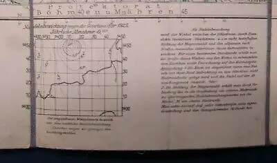 Karte vom östlichen Erzgebirge 1931 Kultur Wandern Natur Geografie 76x 28 cm js