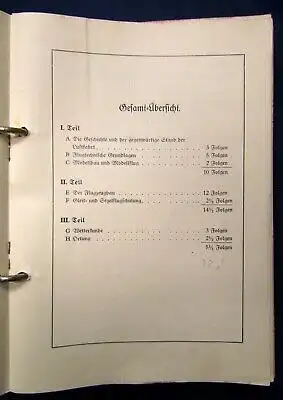 Schlie Handbuch für den Luftfahrt- Unterricht Leinen Mappe in 33 Heften 1936 js