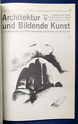 Ausstellung Gerhard Trost Zeit-u. Wegemarken zur Gebrauchsgrafik 1958-1988  js