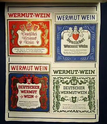 Umfangreiches Katalog-Fragment zu Wein, Spirituosen 1935 sehr selten js
