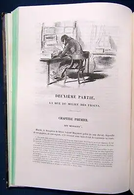 Eugene Sue Le Juif Errant " Der ewige Jude" 1845 4 Bde. illustriert Literatur js