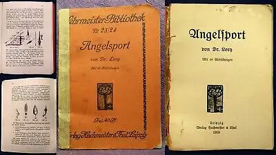 Lory Lehrmeister-Bibliothek Nr.23/24 angelsport 1910 Fischerei Hobby js